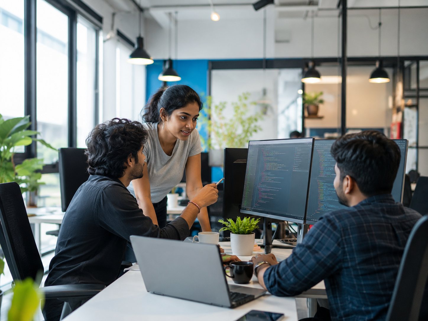 Evelatech engineers collaborating